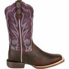 Durango Lady Rebel Pro  Women's Ventilated Plum Western Boot, OILDED BROWN/PLUM, W, Size 9 DRD0377